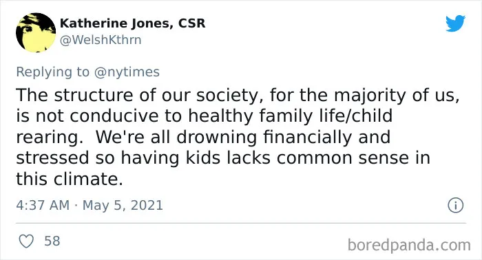 30 Honest Reasons Why People Don’t Want Kids, Tweeted In Response To The News That The US Birth Rate Continues To Plummet