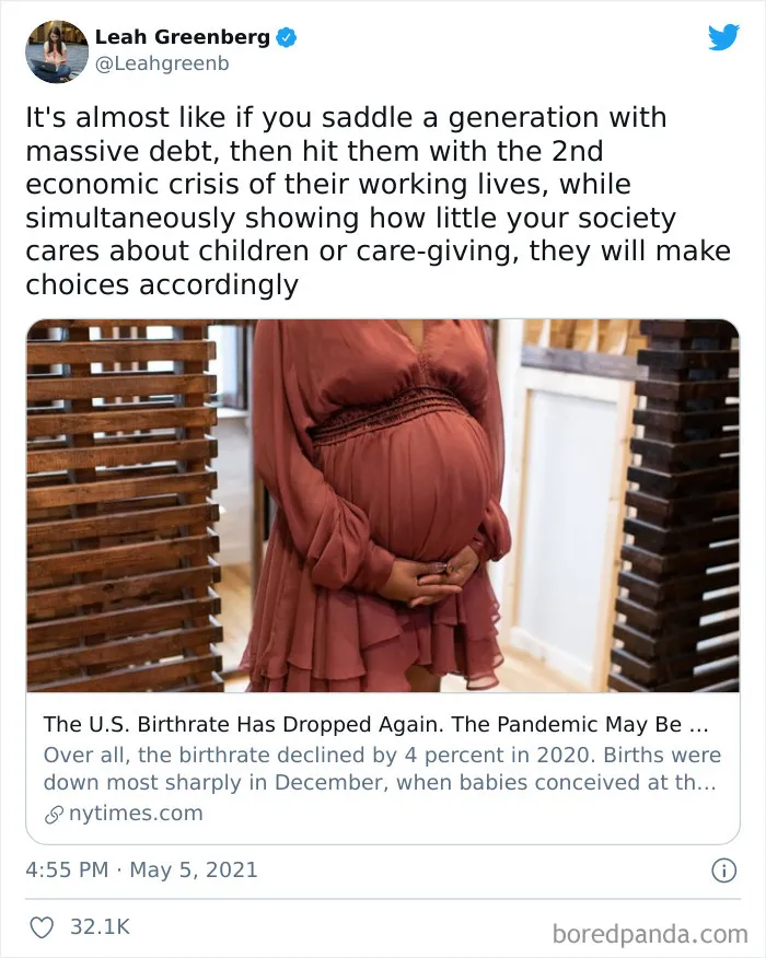 30 Honest Reasons Why People Don’t Want Kids, Tweeted In Response To The News That The US Birth Rate Continues To Plummet