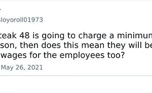 Steakhouse Puts Up A Sign That Asks Customers To Spend $100 Per Person Minimum, Gets Roasted Like Steak