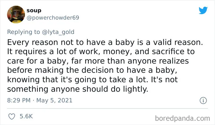 30 Honest Reasons Why People Don’t Want Kids, Tweeted In Response To The News That The US Birth Rate Continues To Plummet