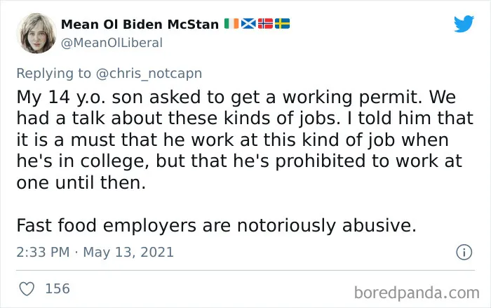 Burger King Posts A Sign Asking Parents Of 14 And 15 Year Olds To Let Them Apply For Jobs And People Are Outraged
