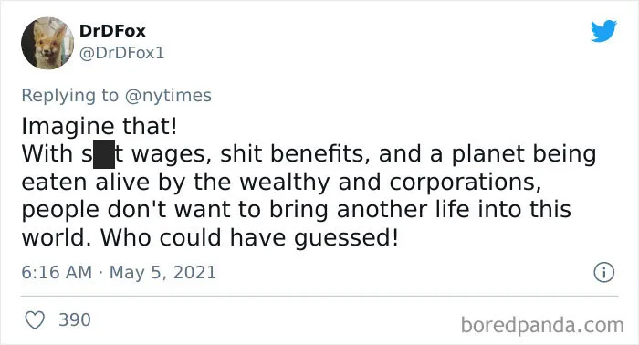 30 Honest Reasons Why People Don’t Want Kids, Tweeted In Response To The News That The US Birth Rate Continues To Plummet
