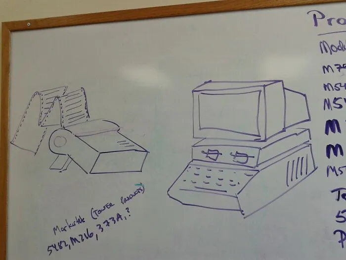 This Lovely Apple Iie System Someone Drew On A Whiteboard At Work