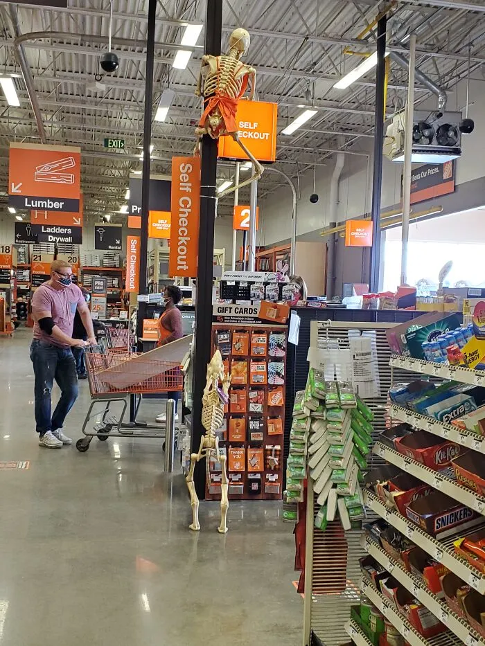 Home Depot Had A Little Fun With The Halloween Decorations Last Year!
