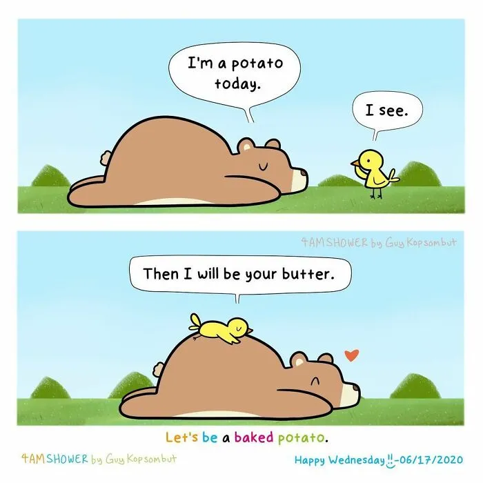 This Artist Creates Wholesome Comics To Make People Smile, And His 210K Instagram Followers Love It (30 Pics)
