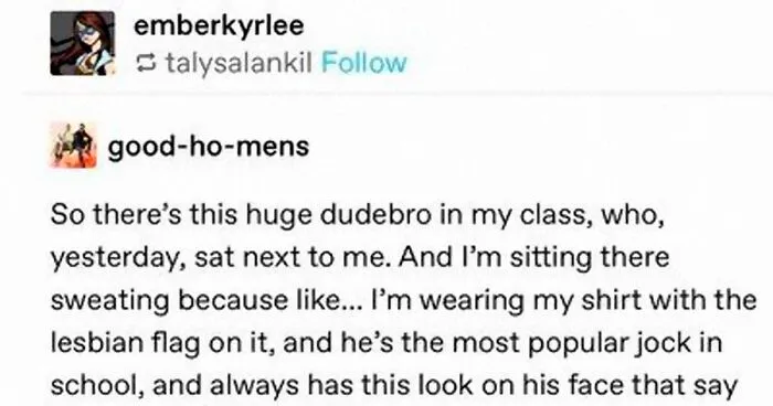 Lesbian Girl Expects To Get Bullied When This Jock Sits Next To Her, Instead She Learns That Looks Can Be Deceiving