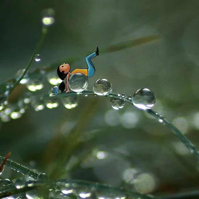 Indian Artist Creates A Little Girl Character To Give More Life To His Macro Photos And Instagram Loves It (17 Pics)