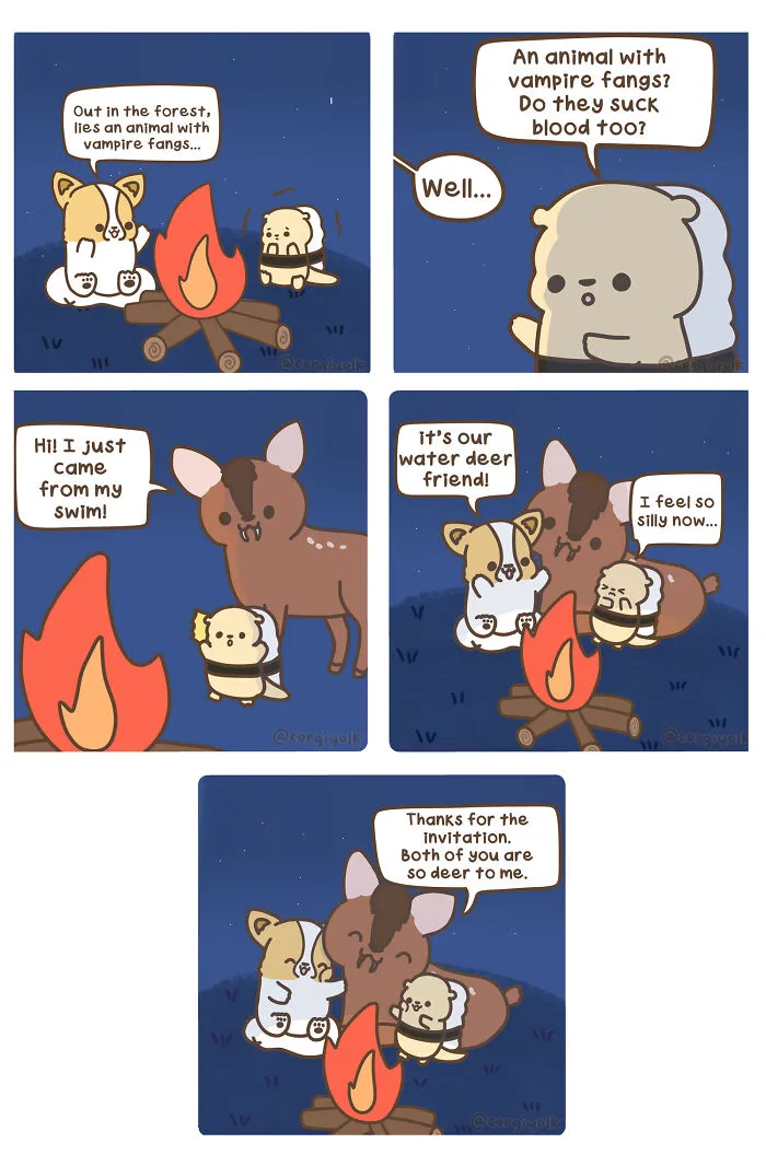 My 30 Wholesome Comics Featuring A Corgi And His Adventures With Other Animal Friends