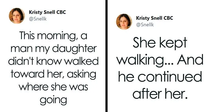 Mom Shares How A Neighbor Rushed To Her 13-Year-Old Daughter's Rescue When She Was Being Stalked By A Strange Man