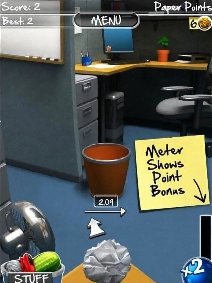 Paper Toss iPhone Game