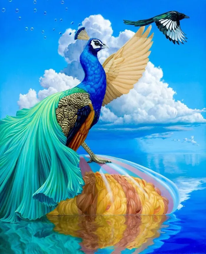 72 Surrealistic Oil Paintings That Capture The Fierce Beauty Of Wildlife By Jon Ching