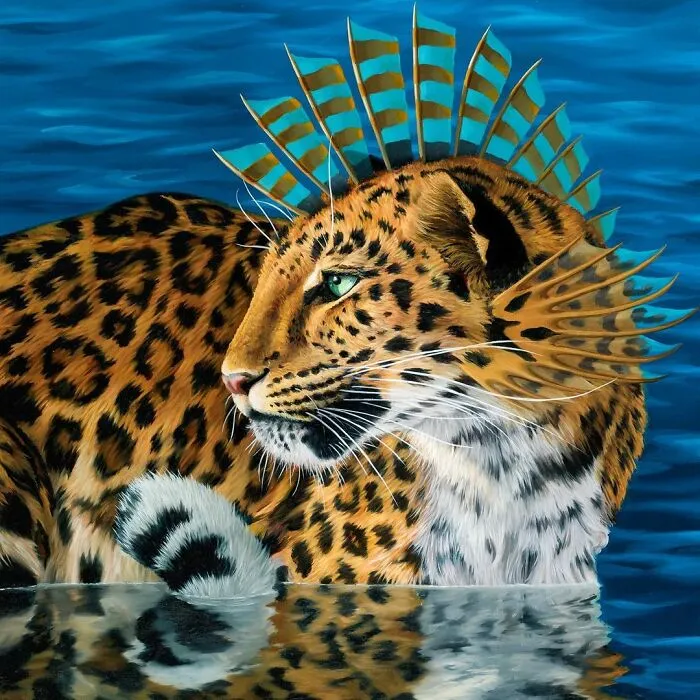 72 Surrealistic Oil Paintings That Capture The Fierce Beauty Of Wildlife By Jon Ching