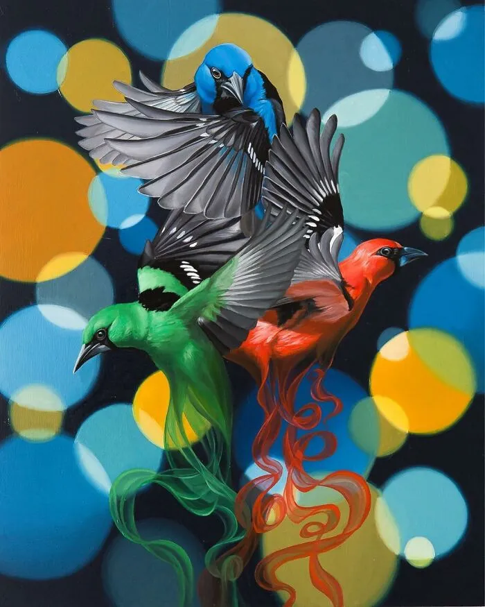 72 Surrealistic Oil Paintings That Capture The Fierce Beauty Of Wildlife By Jon Ching
