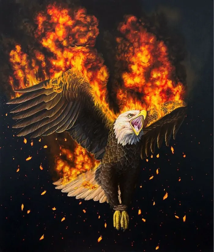 72 Surrealistic Oil Paintings That Capture The Fierce Beauty Of Wildlife By Jon Ching