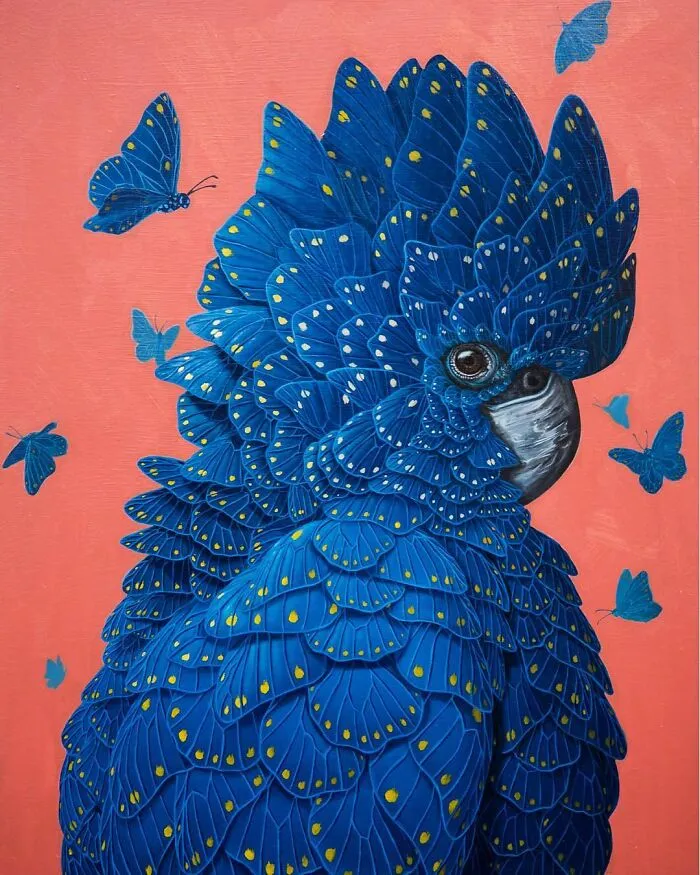 72 Surrealistic Oil Paintings That Capture The Fierce Beauty Of Wildlife By Jon Ching