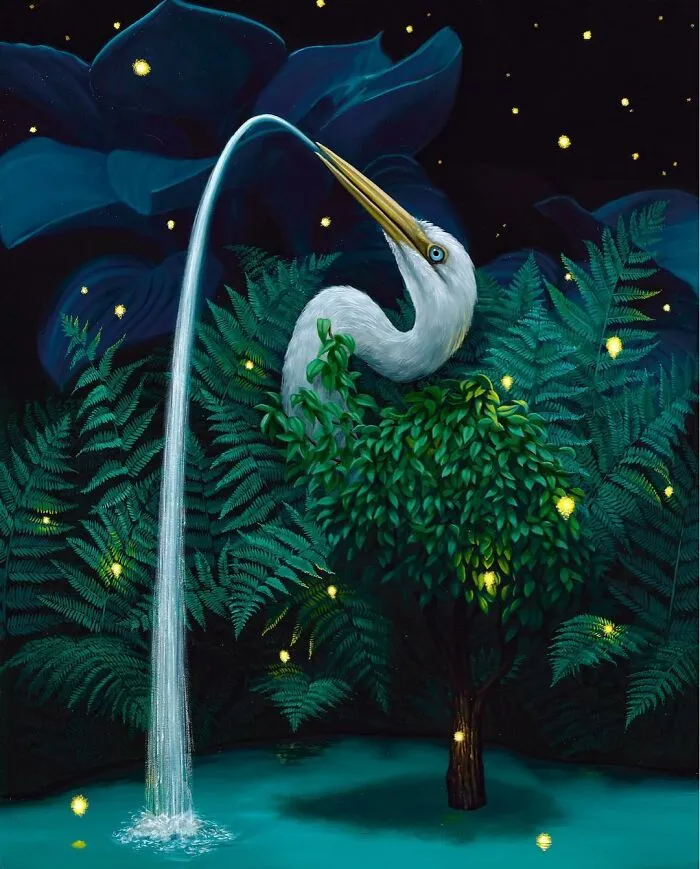 72 Surrealistic Oil Paintings That Capture The Fierce Beauty Of Wildlife By Jon Ching