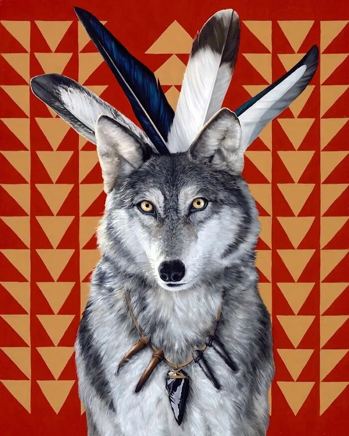 72 Surrealistic Oil Paintings That Capture The Fierce Beauty Of Wildlife By Jon Ching