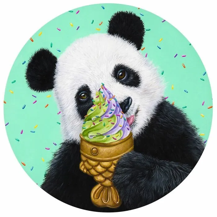 72 Surrealistic Oil Paintings That Capture The Fierce Beauty Of Wildlife By Jon Ching