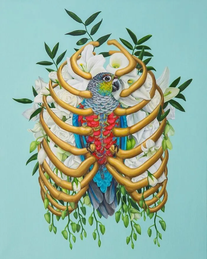 72 Surrealistic Oil Paintings That Capture The Fierce Beauty Of Wildlife By Jon Ching