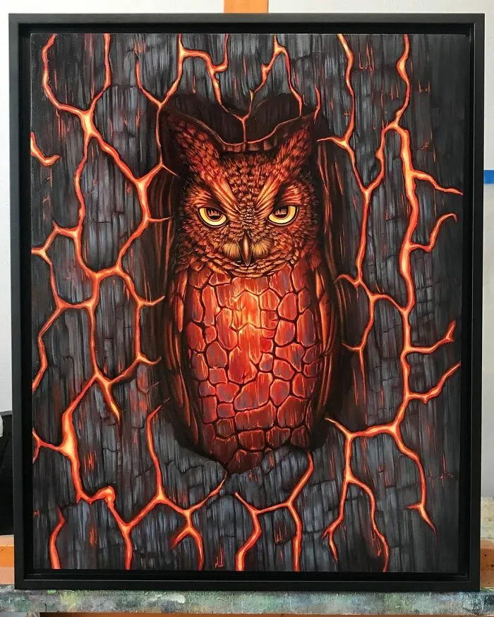 72 Surrealistic Oil Paintings That Capture The Fierce Beauty Of Wildlife By Jon Ching