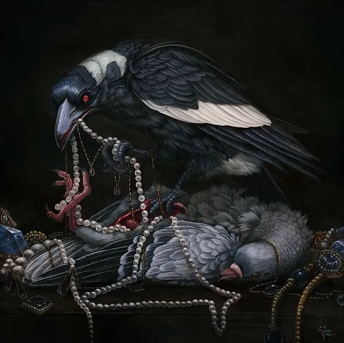 72 Surrealistic Oil Paintings That Capture The Fierce Beauty Of Wildlife By Jon Ching