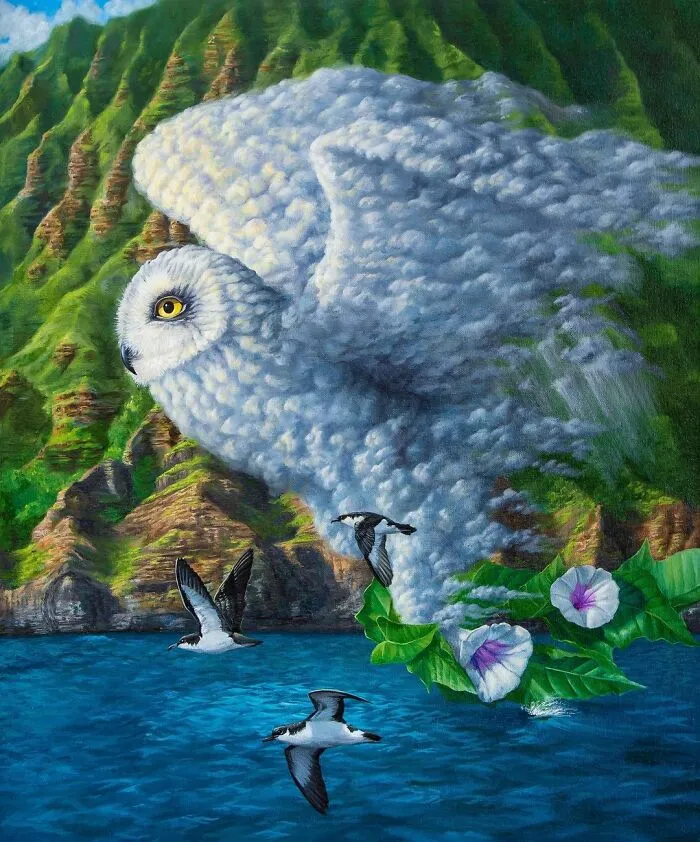 72 Surrealistic Oil Paintings That Capture The Fierce Beauty Of Wildlife By Jon Ching