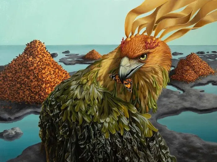 72 Surrealistic Oil Paintings That Capture The Fierce Beauty Of Wildlife By Jon Ching