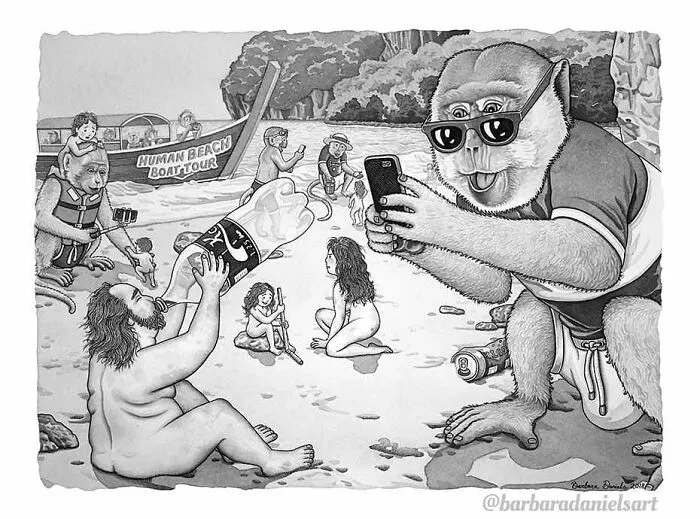 Artist Creates Illustrations Where The Roles Of Humans And Animals Are Reversed, And The Reality Is Thought-Provoking (50 Pics)