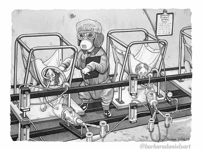 Artist Creates Illustrations Where The Roles Of Humans And Animals Are Reversed, And The Reality Is Thought-Provoking (50 Pics)