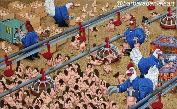 Artist Creates Illustrations Where The Roles Of Humans And Animals Are Reversed, And The Reality Is Thought-Provoking (50 Pics)