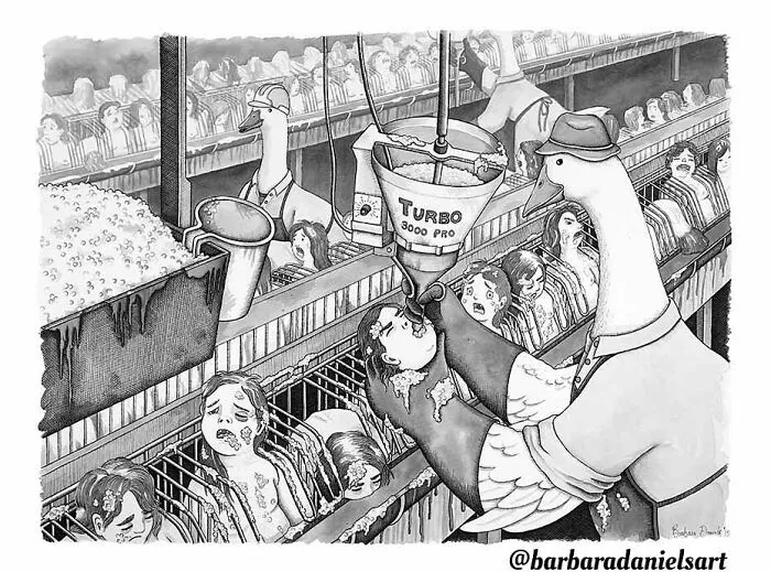 Artist Creates Illustrations Where The Roles Of Humans And Animals Are Reversed, And The Reality Is Thought-Provoking (50 Pics)