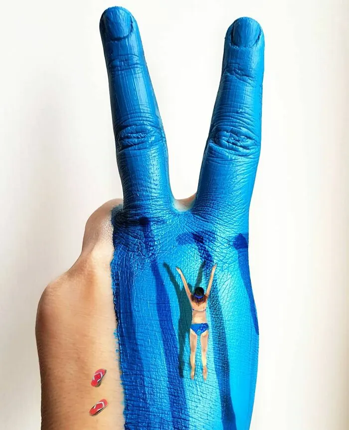Artist Uses Her Hands As A Canvas To Show Her Hidden Worlds (39 Pics)