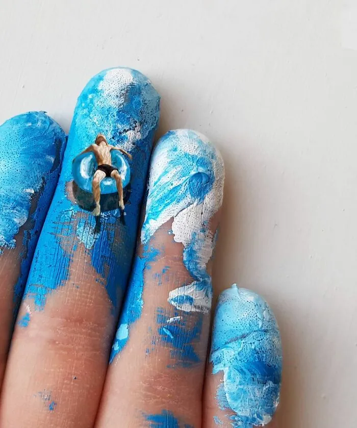 Artist Uses Her Hands As A Canvas To Show Her Hidden Worlds (39 Pics)