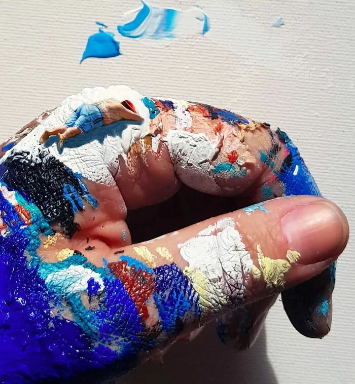 Artist Uses Her Hands As A Canvas To Show Her Hidden Worlds (39 Pics)