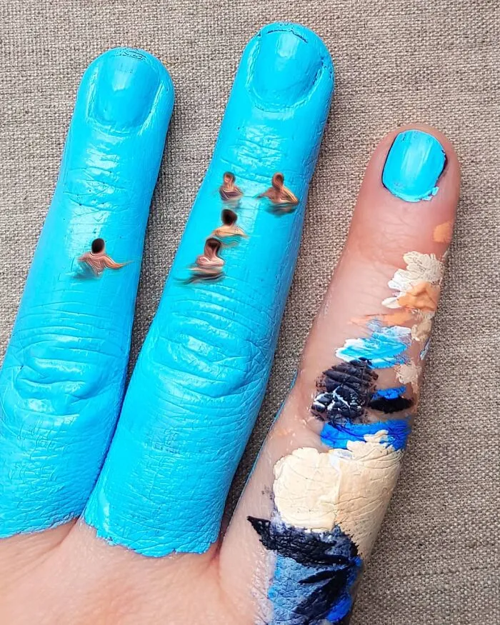 Artist Uses Her Hands As A Canvas To Show Her Hidden Worlds (39 Pics)