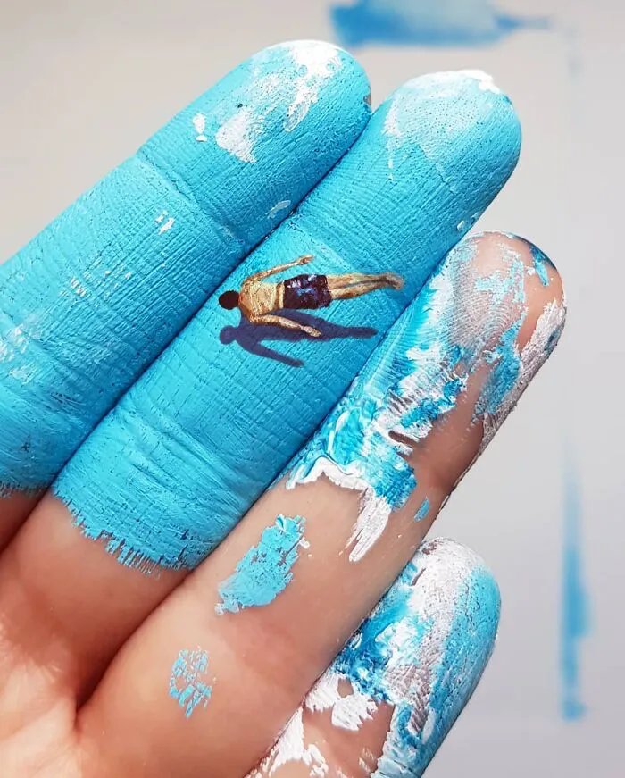 Artist Uses Her Hands As A Canvas To Show Her Hidden Worlds (39 Pics)
