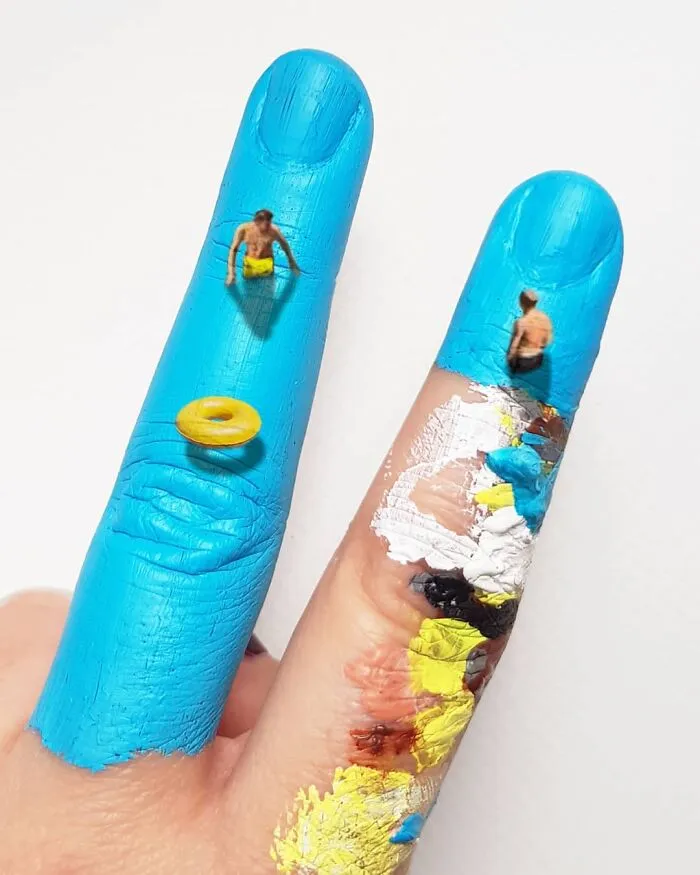 Artist Uses Her Hands As A Canvas To Show Her Hidden Worlds (39 Pics)