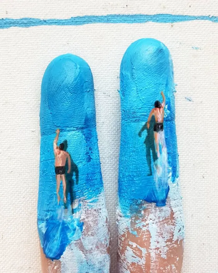 Artist Uses Her Hands As A Canvas To Show Her Hidden Worlds (39 Pics)