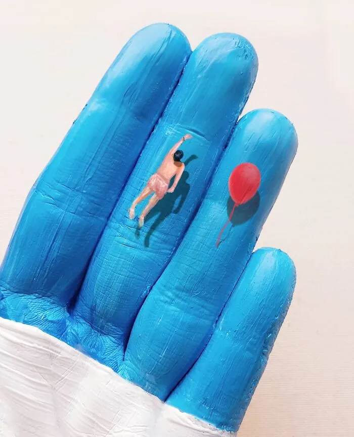 Artist Uses Her Hands As A Canvas To Show Her Hidden Worlds (39 Pics)
