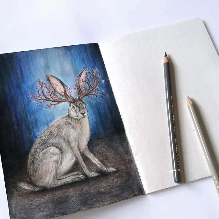 I Create Animal-Themed Paintings Using Watercolor, Ink, And Acrylic Paint, Here Are My best 70 Works