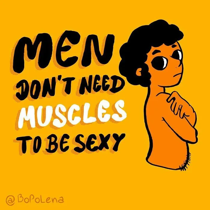 "Male Body Image Issues Are Important:" 30 Illustrations By BoPoLena