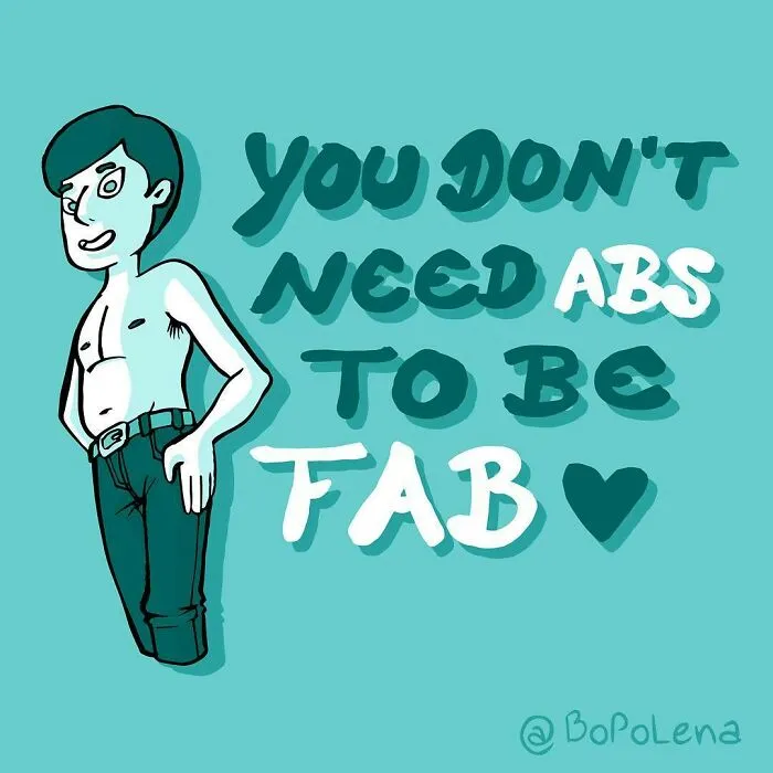 "Male Body Image Issues Are Important:" 30 Illustrations By BoPoLena