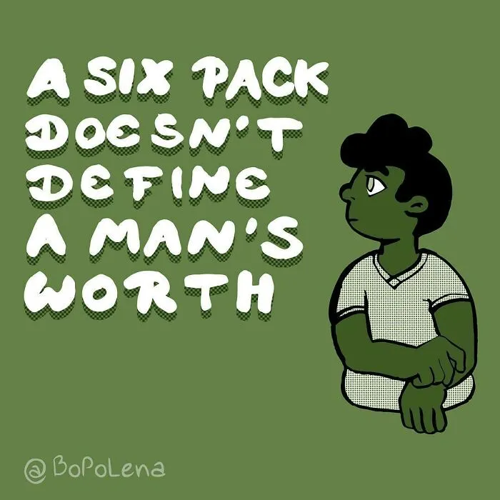 "Male Body Image Issues Are Important:" 30 Illustrations By BoPoLena