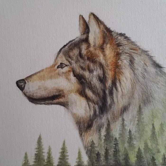 I Create Animal-Themed Paintings Using Watercolor, Ink, And Acrylic Paint, Here Are My best 70 Works