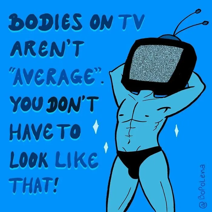 "Los problemas de imagen corporal masculina son importantes:" 30 Ilustraciones de BoPoLena