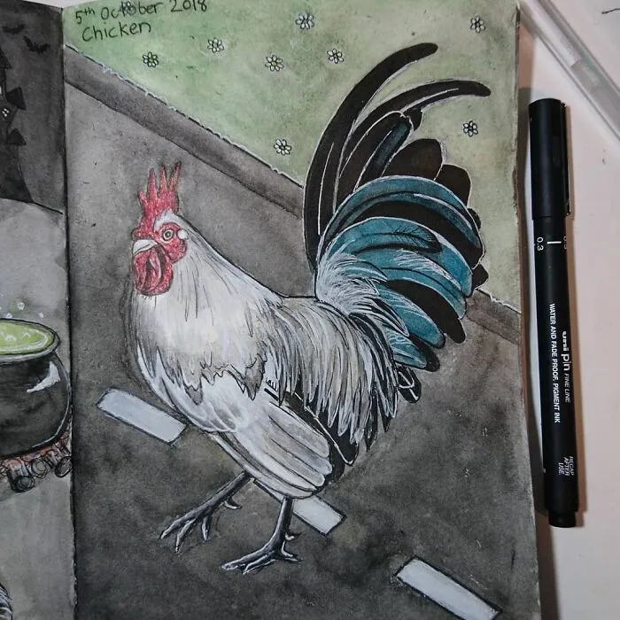I Create Animal-Themed Paintings Using Watercolor, Ink, And Acrylic Paint, Here Are My best 70 Works