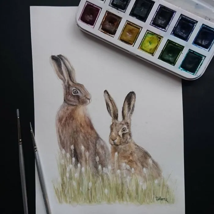 I Create Animal-Themed Paintings Using Watercolor, Ink, And Acrylic Paint, Here Are My best 70 Works
