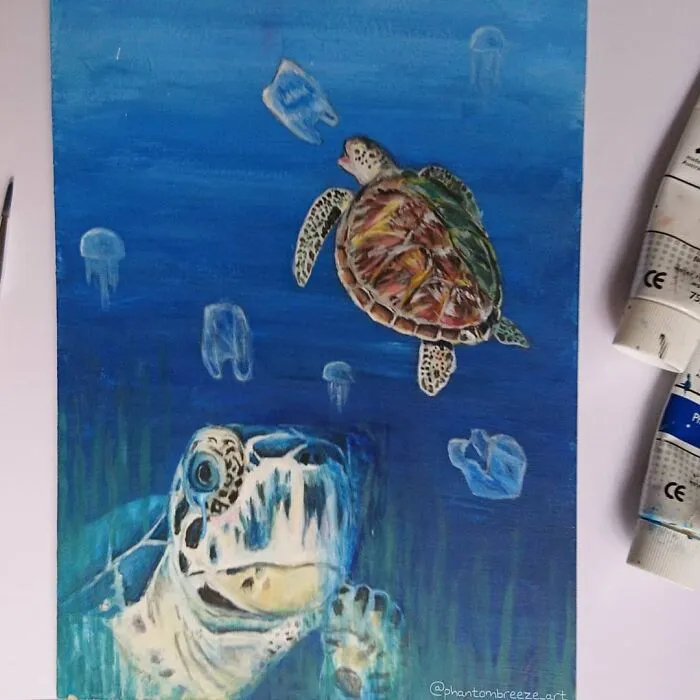 I Create Animal-Themed Paintings Using Watercolor, Ink, And Acrylic Paint, Here Are My best 70 Works