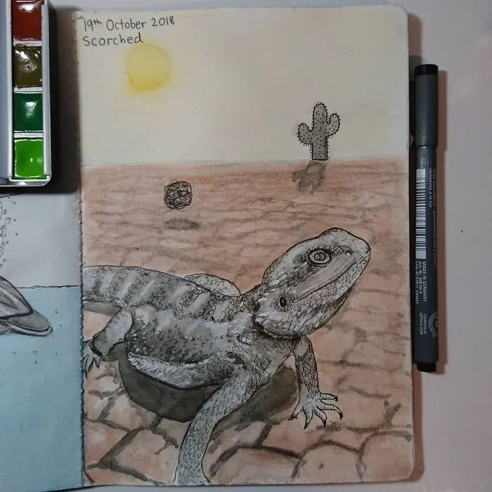 I Create Animal-Themed Paintings Using Watercolor, Ink, And Acrylic Paint, Here Are My best 70 Works