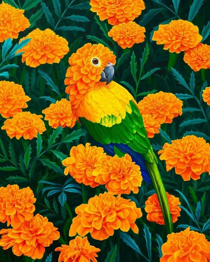 72 Surrealistic Oil Paintings That Capture The Fierce Beauty Of Wildlife By Jon Ching